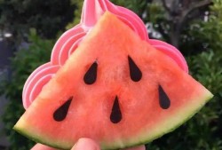 网红西瓜冰吃瓜,网红吃瓜达人带你领略夏日清凉